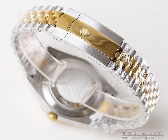 ROLEX勞力士 日誌月相型 904蠔式鋼 18k微納米電鍍金 五珠帶 三度防水性能 全自動進口機械男表  wssb5064